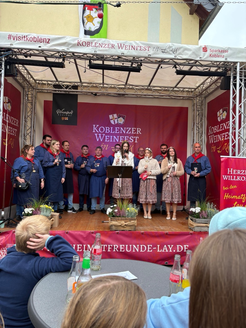 Eröffnung auf der Weinfestbühne