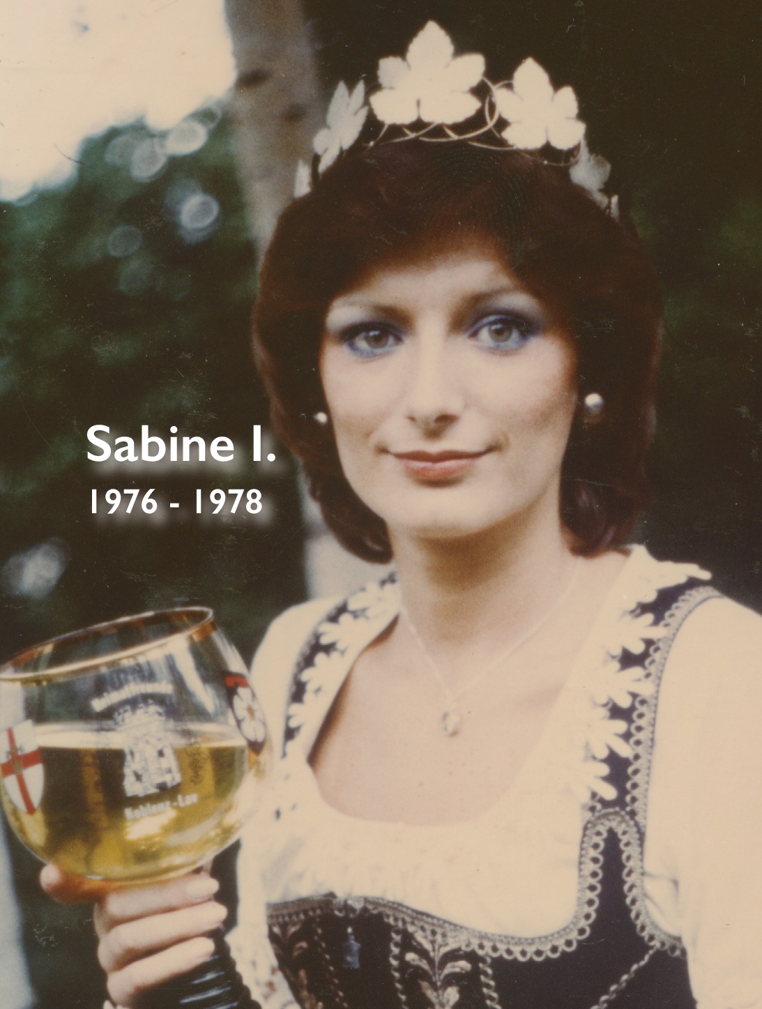 Sabine I., Weinkönigin, 1976 bis 1978
