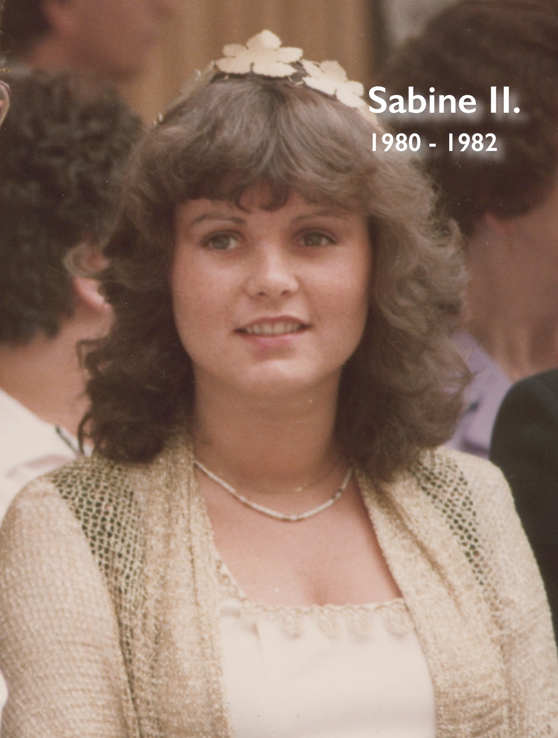 Sabine II., Weinkönigin, 1980 bis 1982