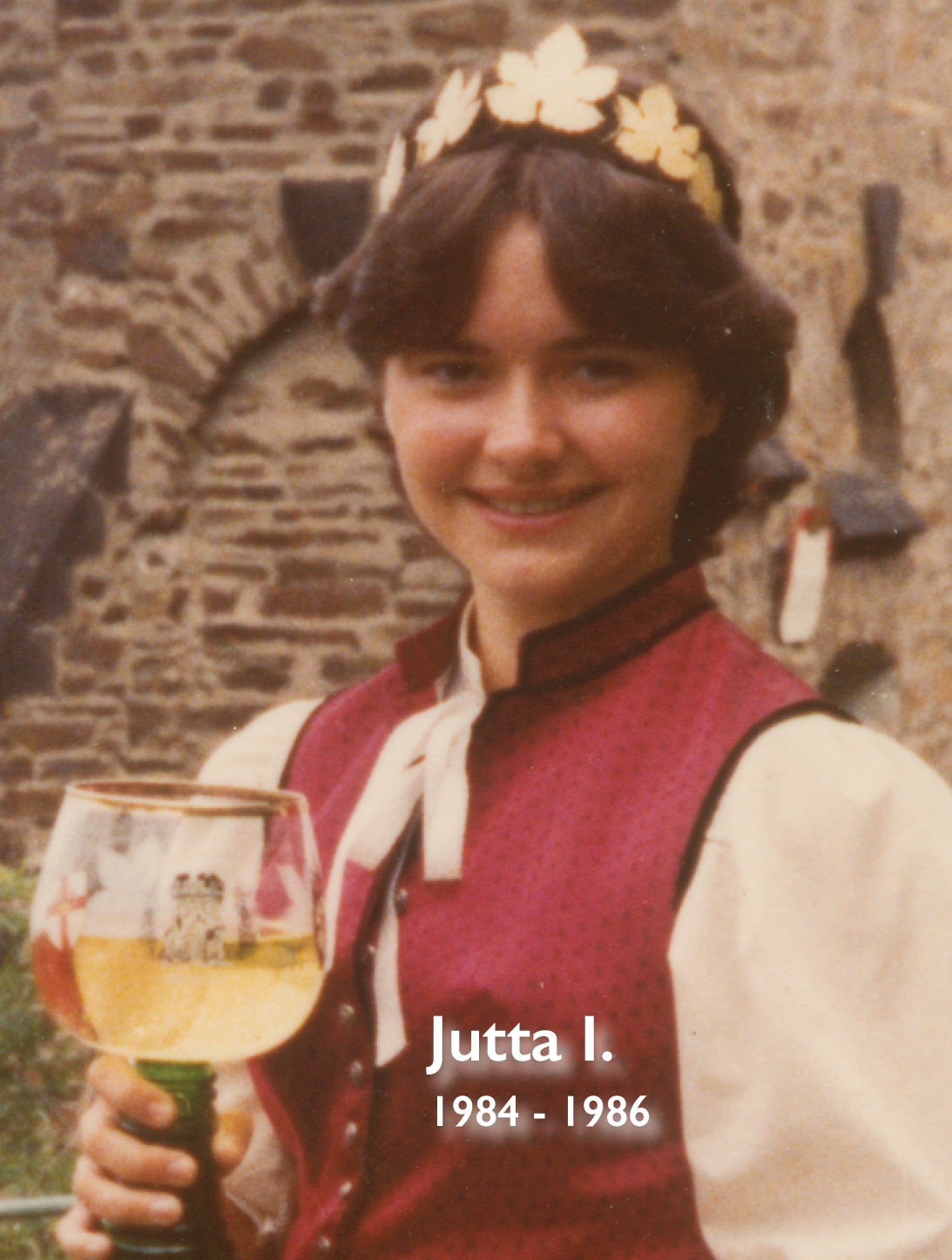 Jutta I., Weinkönigin, 1984 bis 1986
