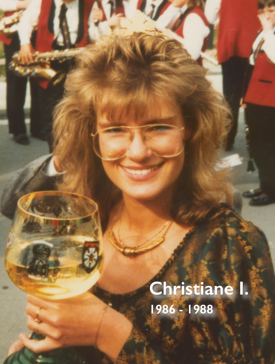 Christiane I., Weinkönigin, 1986 bis 1988