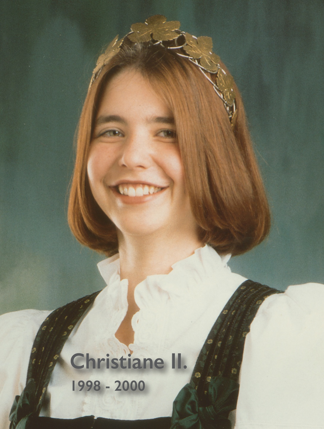 Christiane II., Weinkönigin, 1998 bis 2000