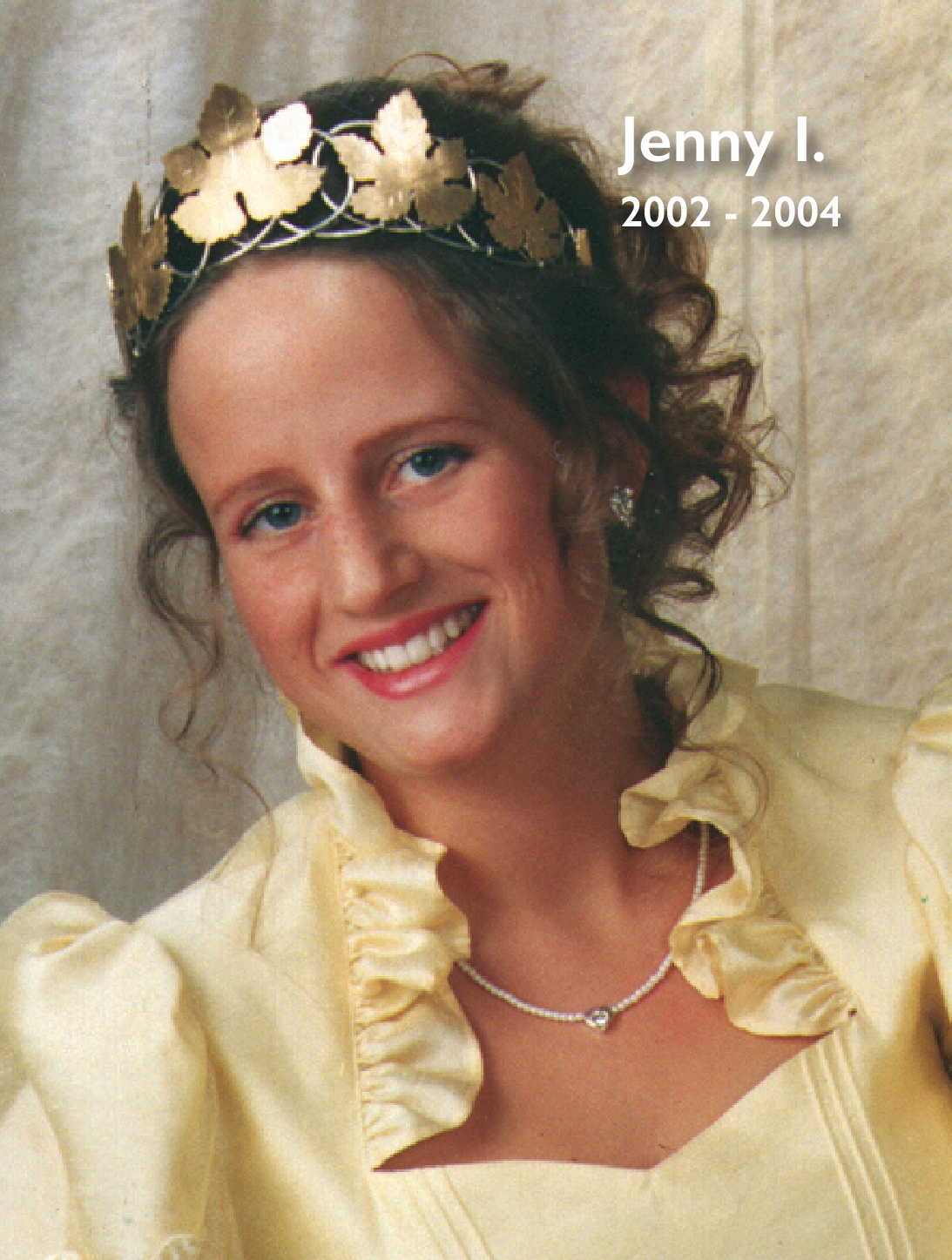Jenny I., Weinkönigin, 2002 bis 2004